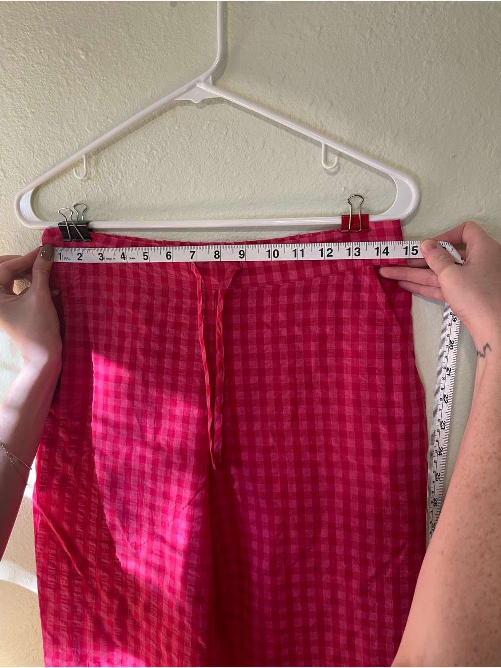 Sonderhaus Perfect Pants in Pink and Red Gingham - Picture 5 of 6